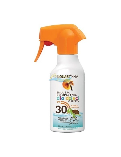Kolastyna SPF30 Wysoko Wodoodporna Emulsja do Opalania dla Dzieci w Sprayu 200 ml