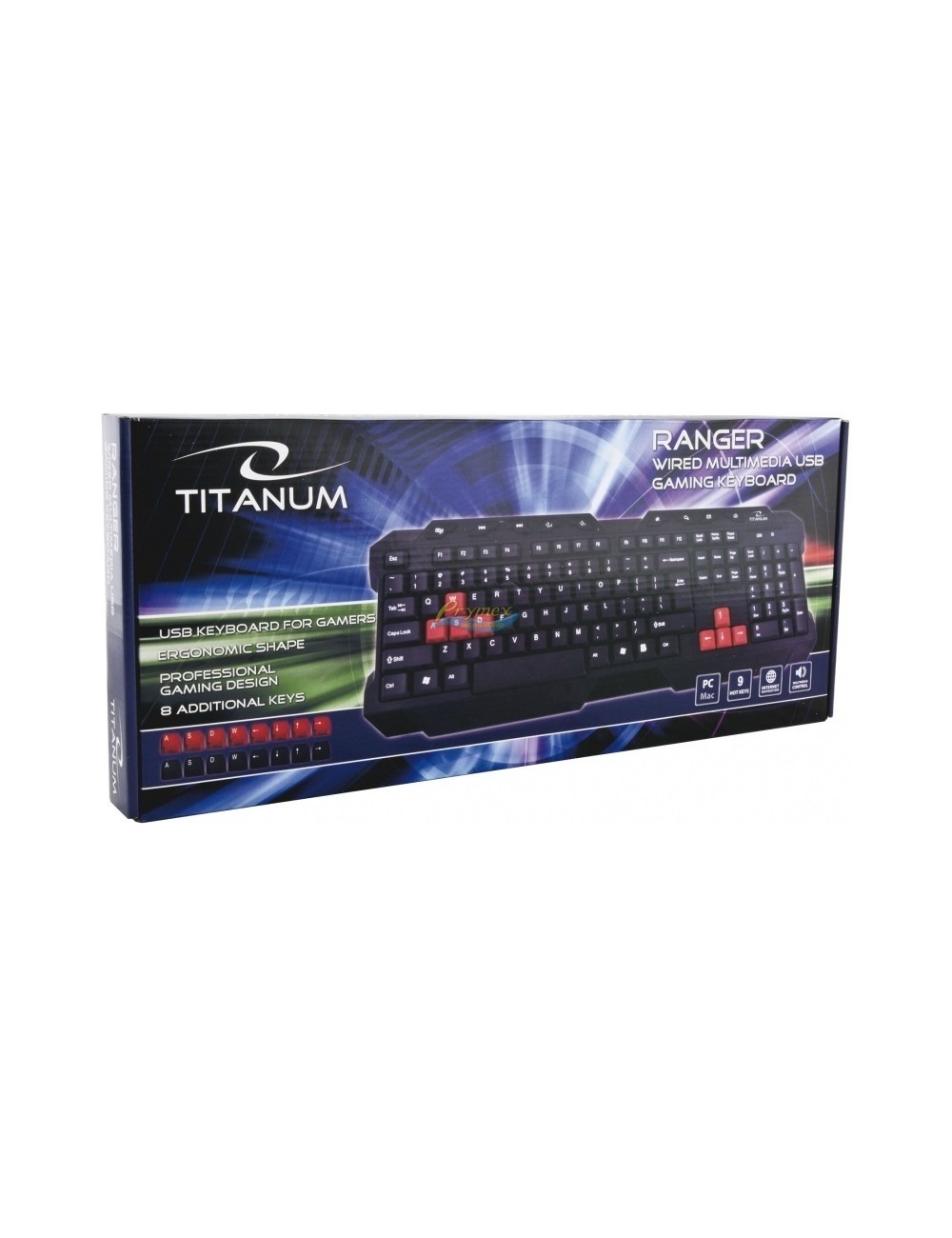 Titanum Ranger Klawiatura Przewodowa USB dla Graczy 1 szt