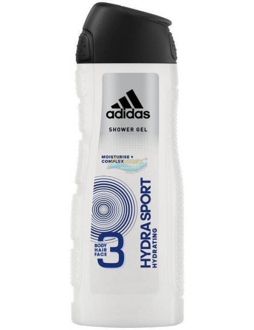 Adidas Hydra Sport 3-w-1 Żel pod Prysznic dla Mężczyzn do Ciała Włosów i Twarzy 250 ml