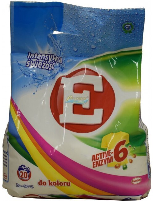 E Proszek do Prania Tkanin Kolorowych 1,3 kg (20 prań)