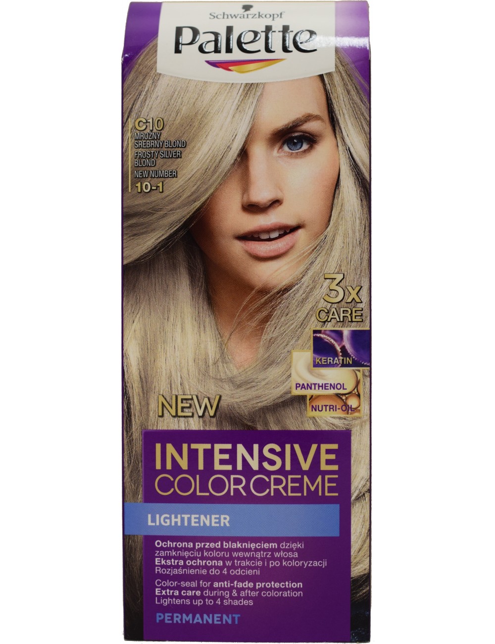 Palette Intensive Color Creme C10 Mroźny Srebrny Blond Farba do Włosów 1 szt