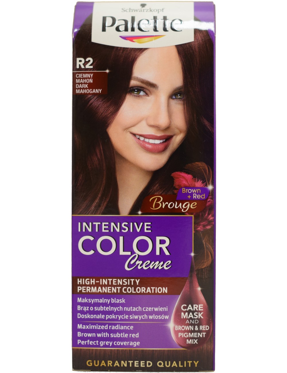 Palette Intensive Color Creme R2 Ciemny Mahoń Farba do Włosów 1 szt