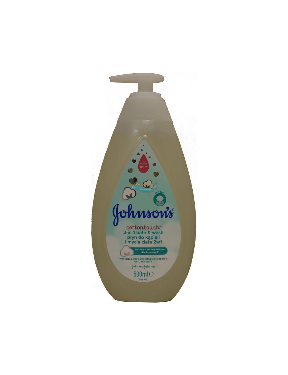 Johnsons Cottontouch 2-w-1 Płyn do Kąpieli i Mycia Ciała dla Dzieci 500 ml