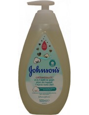 Johnsons Cottontouch 2-w-1 Płyn do Kąpieli i Mycia Ciała dla Dzieci 500 ml