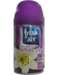 Fresh Air Silky Satin & White Lilly Angielski Odświeżacz Powietrza Lilia Zapas 250 ml