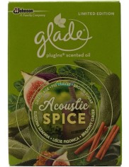 Glade Acoustic Spice Suszona Szałwia, Liście Figowca, Brązowy Cukier Zapas do Elektrycznego Odświeżacza Powietrza 20 ml