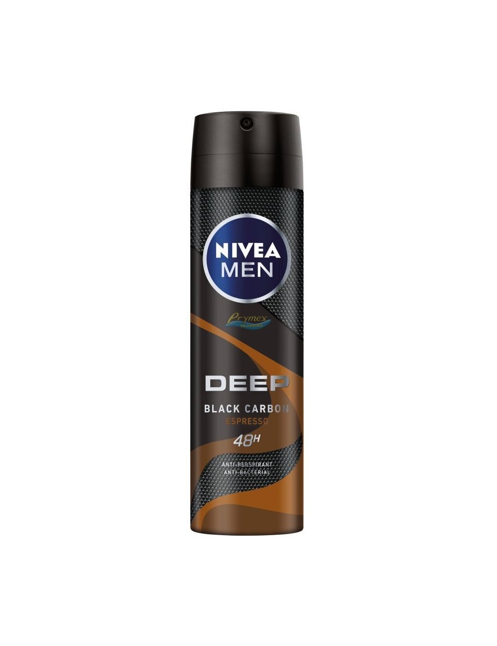 Nivea Men Deep Black Carbon Espreso 48H Antyperspirant w Sprayu dla Mężczyzn 150 ml 