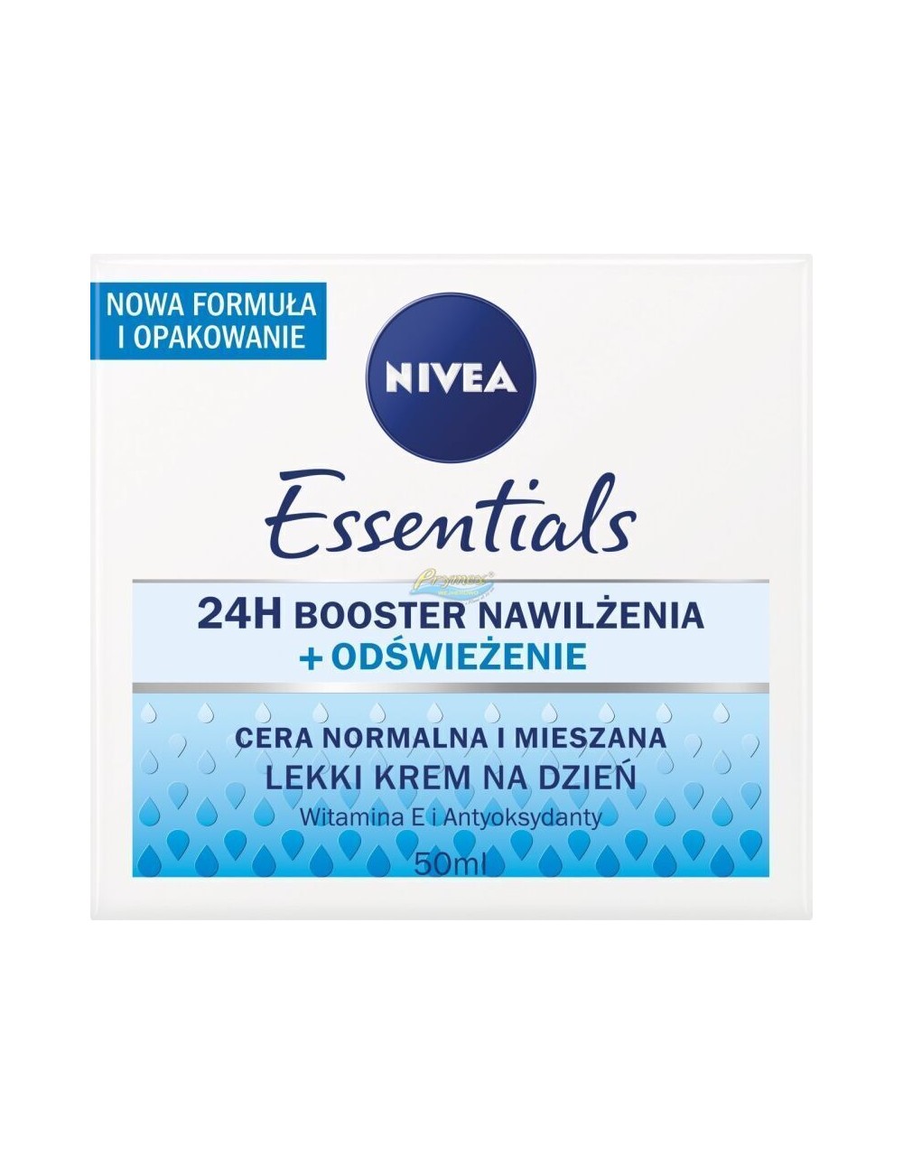 Nivea Essentials 24h Booster Nawilżenia Odświeżenie Krem na Dzień z Witaminą E i Antyoksydantami 50 ml 