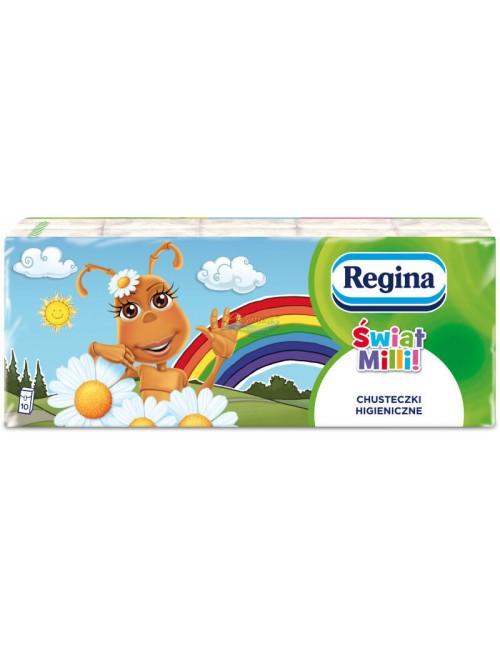 Regina Chusteczki Higieniczne Zapachowe Świat Milli (10x9 szt)