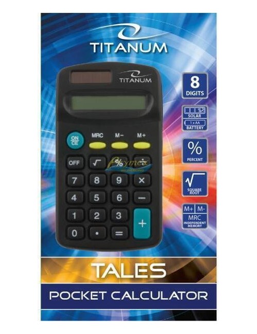 Titanum Kalkulator Kieszonkowy 8-cyfrowy Tales 1 szt 