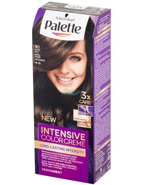 Palette Intensive Color Creme N3 Farba do Koloryzacji Włosów 1 szt