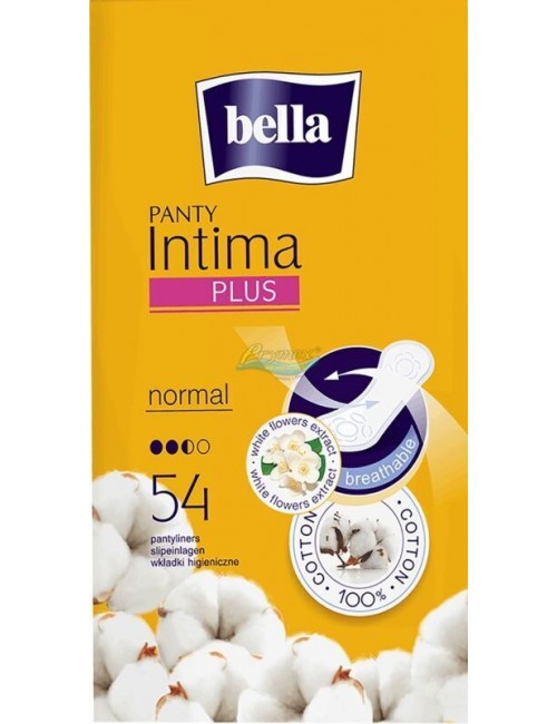 Bella Panty Intima Plus Normal Ultracienkie, Oddychające Wkładki Higieniczne 54 szt