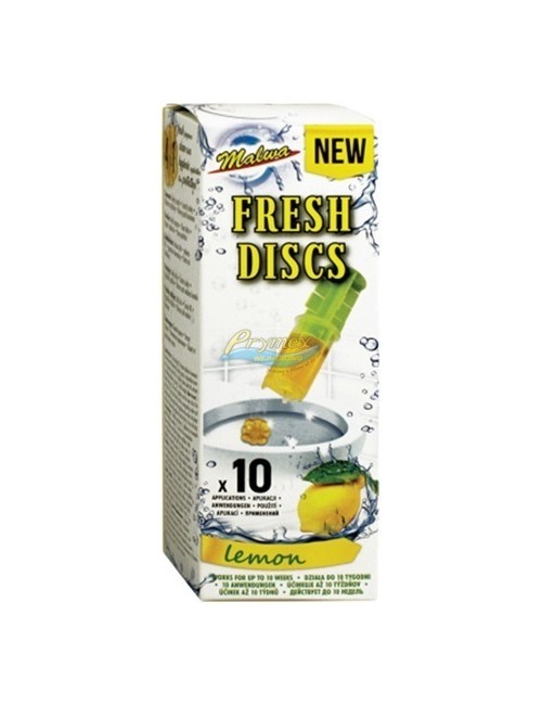 Malwa Fresh Discs Lemon Cytrynowe Żelowe Krążki do WC 10 szt