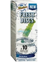 Malwa Fresh Discs Ocean Morskie Żelowe Krążki do WC 10 szt
