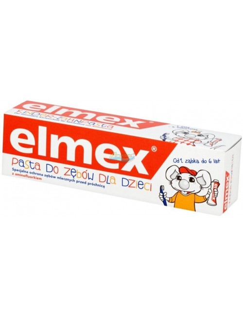 Elmex Pasta do Zębów dla Dzieci od 1 Ząbka (do 6 lat) 50 ml 