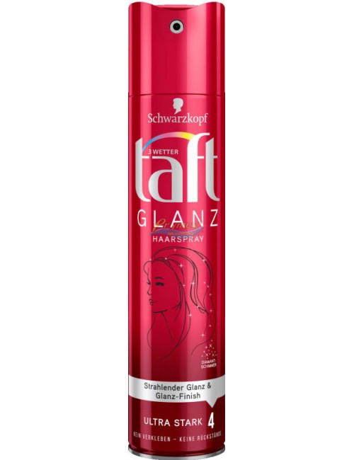 Taft Lakier do Włosów 4 Bardzo Mocny Promienny Blask Strahlender Glanz 250 ml (DE)
