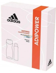 Adidas Zestaw Damski Adipower – antyperspirant spray 150 ml + żel pod prysznic 250 ml