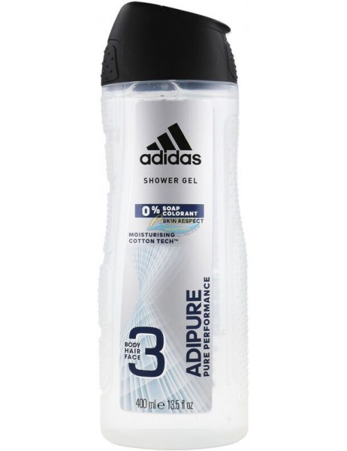 Adidas Żel pod Prysznic dla Mężczyzn 3 w 1 Adipure 400 ml