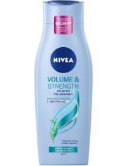 Nivea Volume & Strength Szampon do Włosów Cienkich Pozbawionych Objętości z Ekstraktem z Bambusa 400 ml