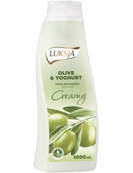 Luksja Creamy Olive&Yoghurt Płyn do Kąpieli Oliwka z Jogurtem 1 L
