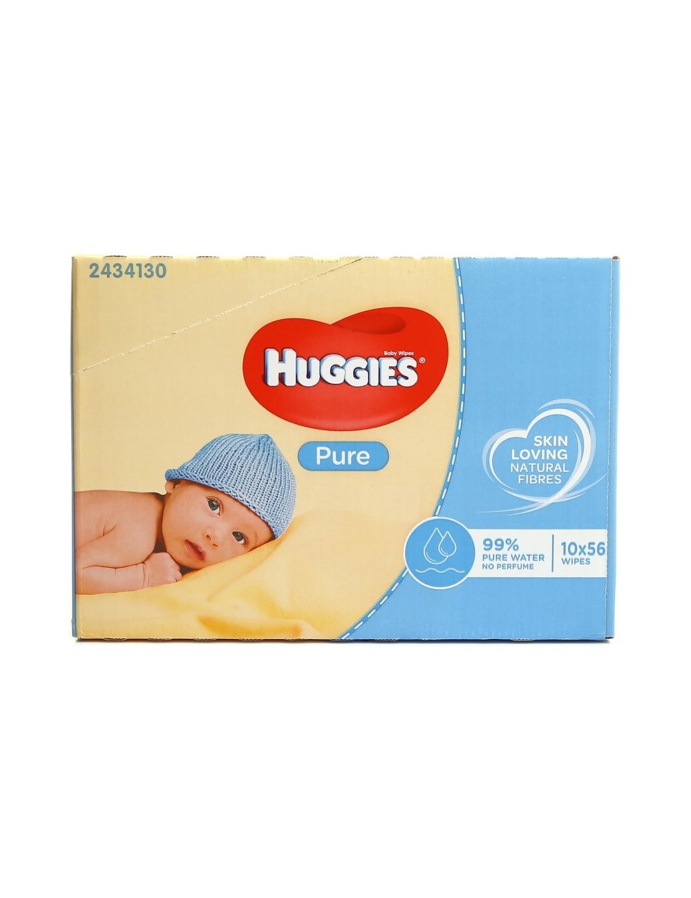 Huggies Chusteczki Nawilżane dla Dzieci w Kartonie Pure (10 x 56 szt) (UK)
