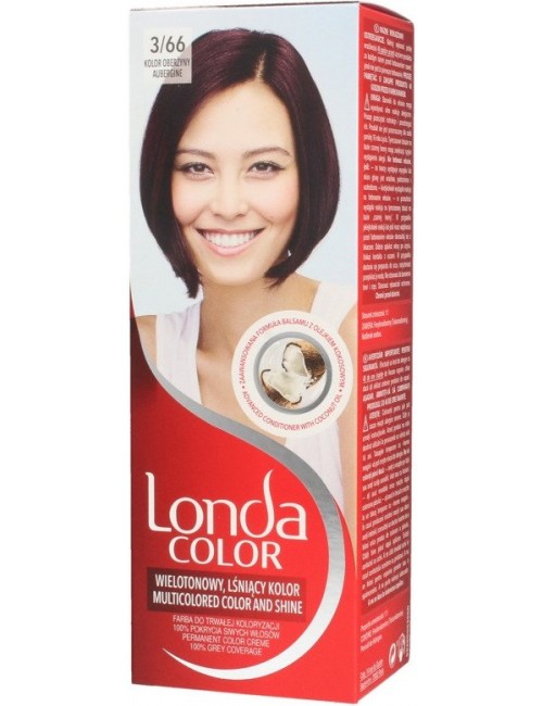 Londa Farba Koloryzująca 3/66 Kolor Oberżyny – nadaje włosom wielotonowy kolor nawet na 8 tygodni