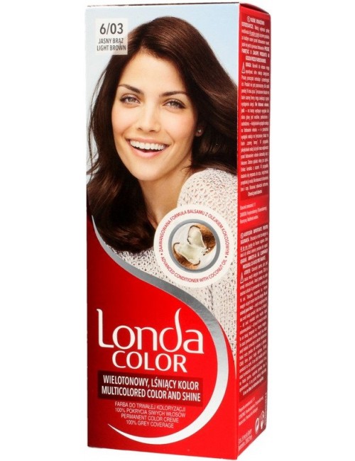 Londa Farba Koloryzująca 6/03 Jasny Brąz – nadaje włosom wielotonowy kolor nawet na 8 tygodni