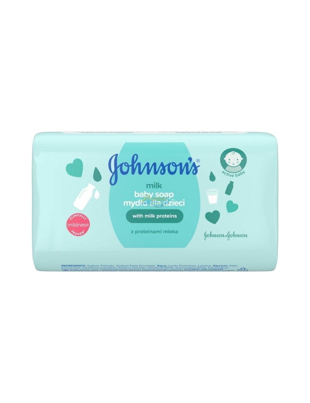 Johnson's Mydło dla Dzieci w Kostce z Proteinami Mleka 100 g