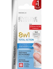 Eveline Nail Therapy 8w1 Total Action Skoncentrowana Odżywka do Paznokci 12 ml