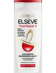Elseve Szampon Regenerujący do Włosów Zniszczonych 5 Total Repair 400 ml - z aminokwasami i ceramidami
