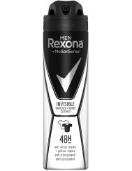 Rexona Men Antyperspirant Spray dla Mężczyzn 48h Invisible on Black + White Clothes 150 ml