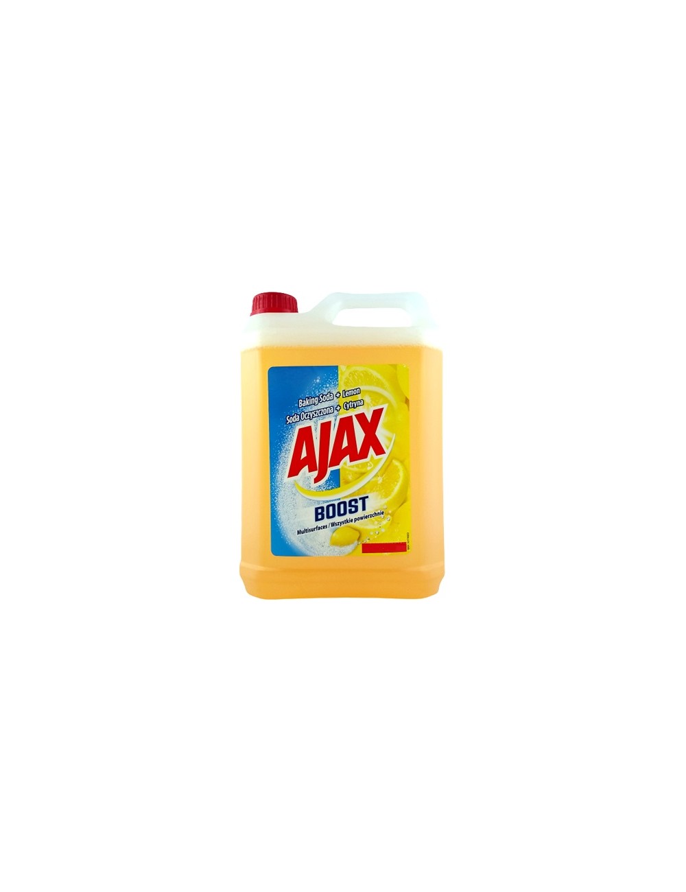 Ajax Boost Soda Oczyszczona + Cytryna Płyn Czyszczący do Wszystkich Powierzchni 5L