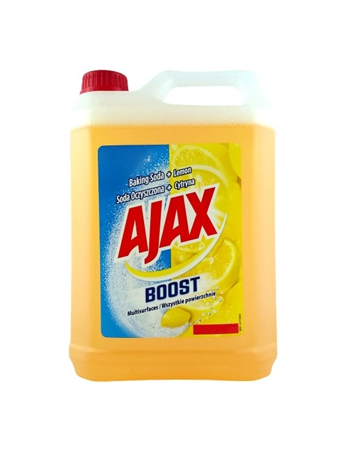 Ajax Boost Soda Oczyszczona + Cytryna Płyn Czyszczący do Wszystkich Powierzchni 5L