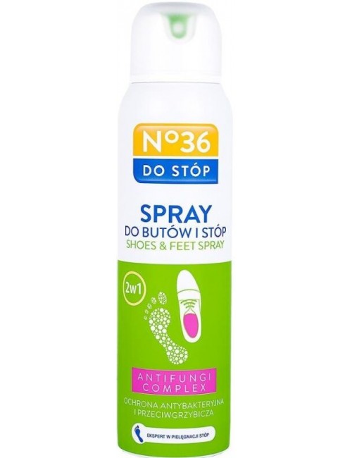 No36 Spray Ochronny Antybakteryjny i Przeciwgrzybiczy do Butów i Stóp 150 ml 