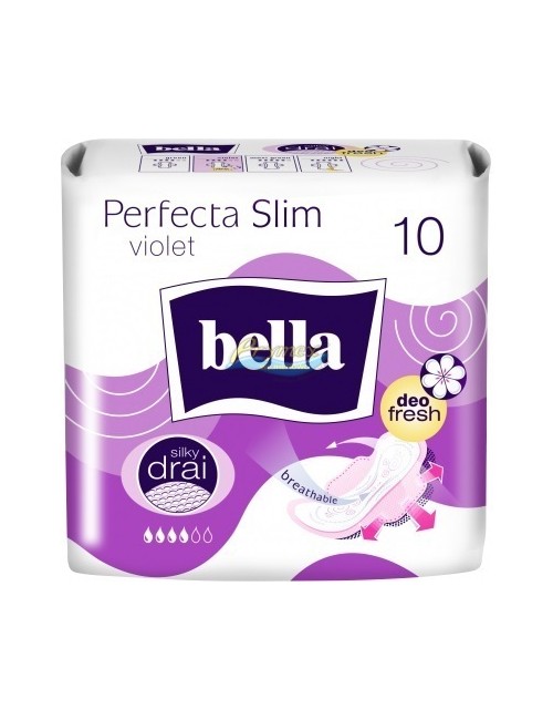Bella Podpaski Higieniczne Ultracienkie z Bocznymi Osłonkami Perfecta Slim Violet 10 szt