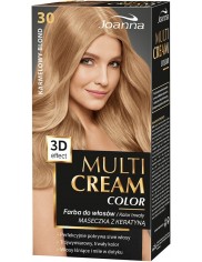 Joanna Multi Cream Efekt 3D Karmelowy Blond 30 – farba do włosów