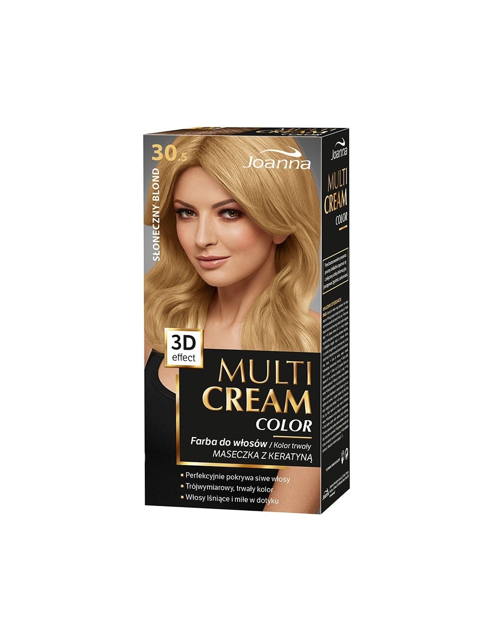 Joanna Multi Cream Efekt 3D Słoneczny Blond 30,5 – farba do włosów