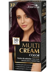 Joanna Farba do Włosów 37 Soczysta Oberżyna Multi Cream Color 3D Efekt 1 szt