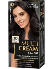 Joanna Farba do Włosów 42 Hebanowa Czerń Multi Cream Color 3D Efekt 1 szt