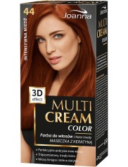 Joanna Farba do Włosów 44 Intensywna Miedź Multi Cream Color 3D Efekt 1 szt