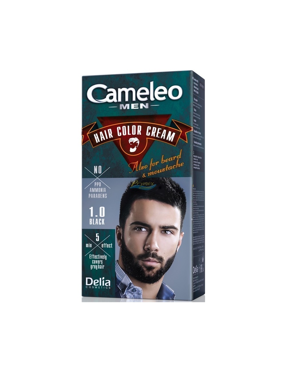 Cameleo Men Farba do Włosów i Brody dla Mężczyzn 1.0 Czarny Hair Color Cream 1 szt