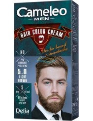 Cameleo Men Farba do Włosów i Brody dla Mężczyzn 5.0 Jasny Brąz Hair Color Cream 1 szt