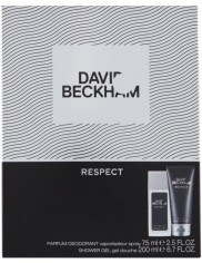 David Beckham Respect Zestaw dla Mężczyzn – Dezodorant Naturalny Spray 75 ml + Żel pod Prysznic 200 ml