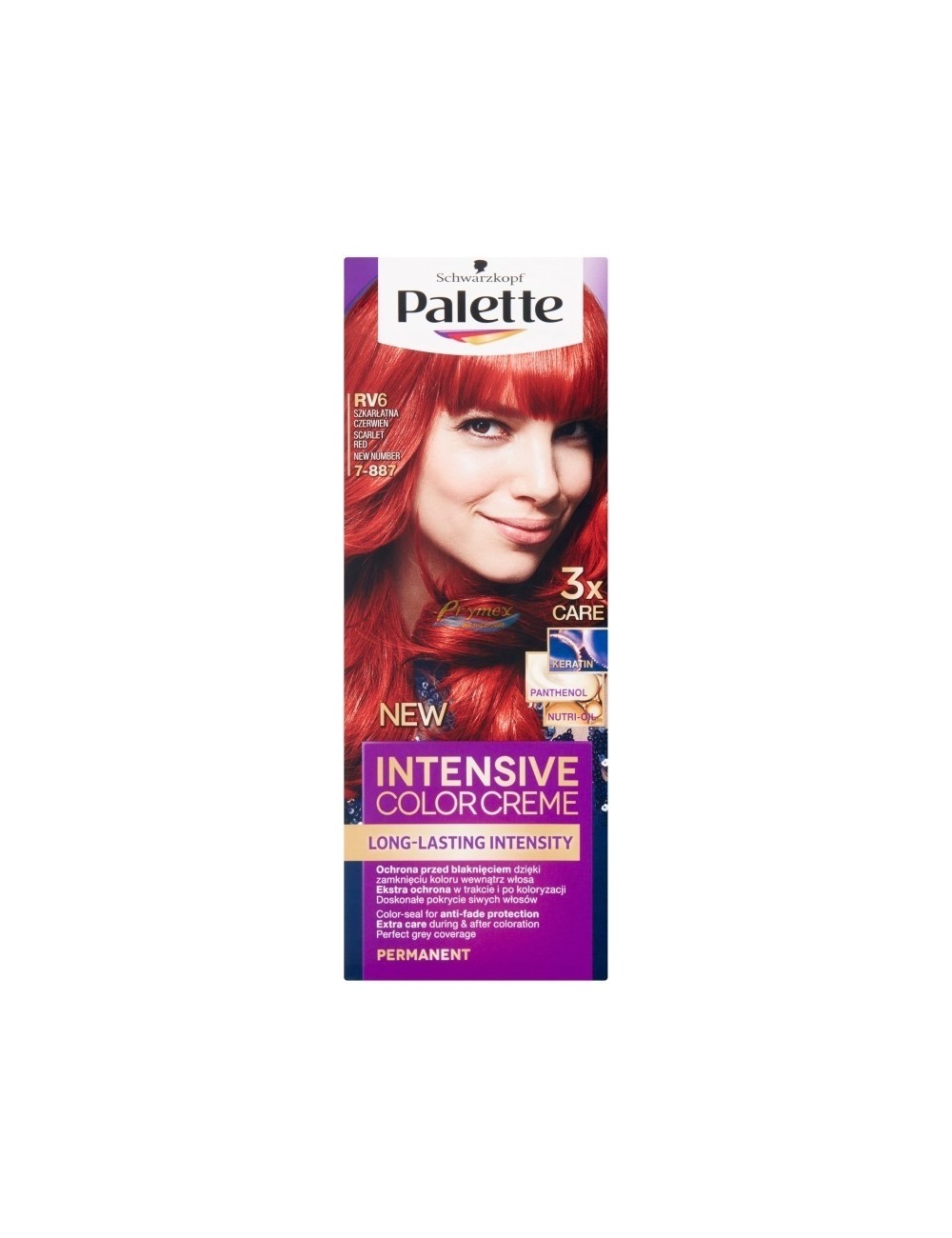 Palette Farba do Włosów Szkarłatna Czerwień RV6 Intensive Color Creme 1 szt  