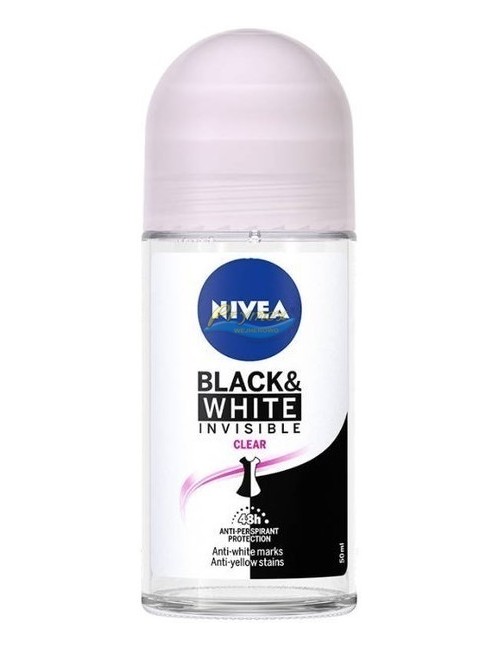 Nivea Antyperspirant w Kulce dla Kobiet Black & White Invisible Clear 48h 50 ml