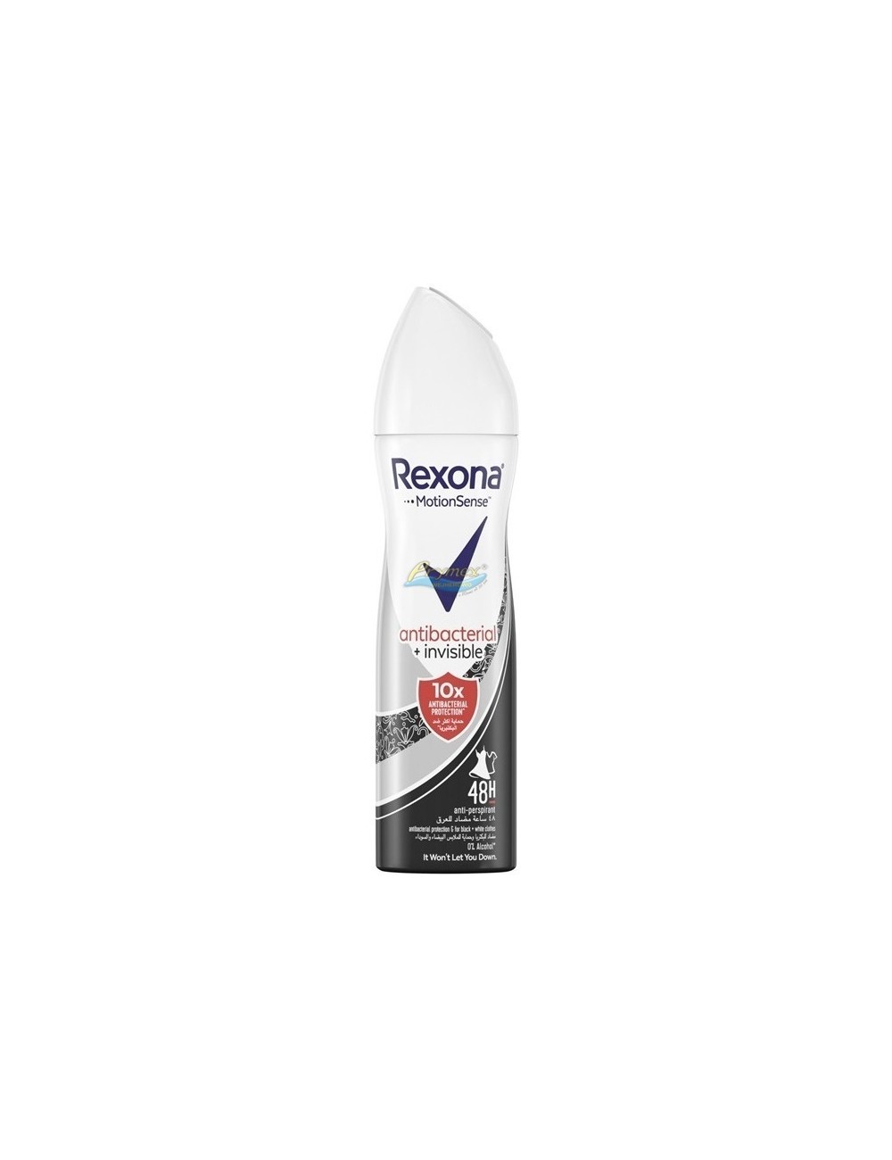 Rexona Antyperspirant Spray dla Kobiet Antybakteryjny +Invisible 48h 150 ml