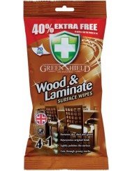Green Shield Chusteczki do Czyszczenia Drewna Wood & Laminate 70 szt (UK)