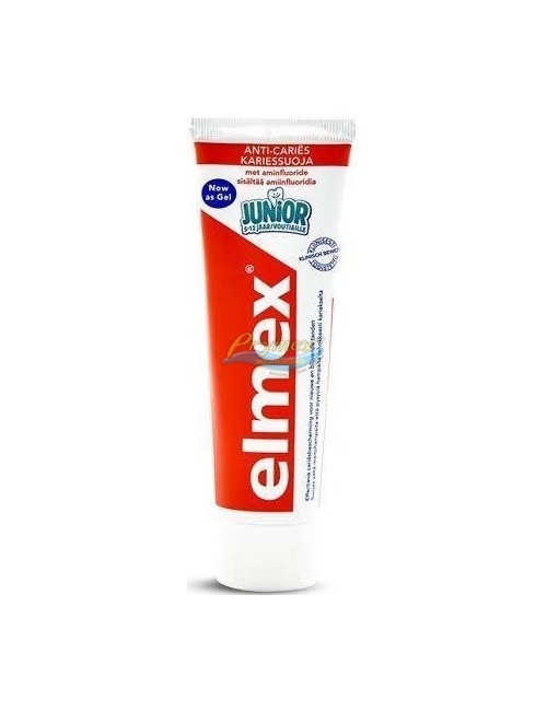 Elmex Pasta do Mycia Zębów dla Dzieci 5-12 Lat z Aminofluorkiem Junior 75 ml (NL)