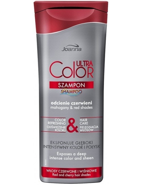 Joanna Szampon do Włosów Czerwonych i Wiśniowych Ochronny i Pielęgnujący Odcienie Czerwieni Ultra Color 200 ml