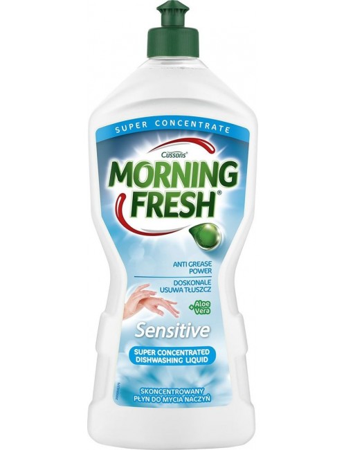 Morning Fresh Skoncentrowany Płyn do Mycia Naczyń z Ekstraktem z Aloesu Sensitive 900 ml